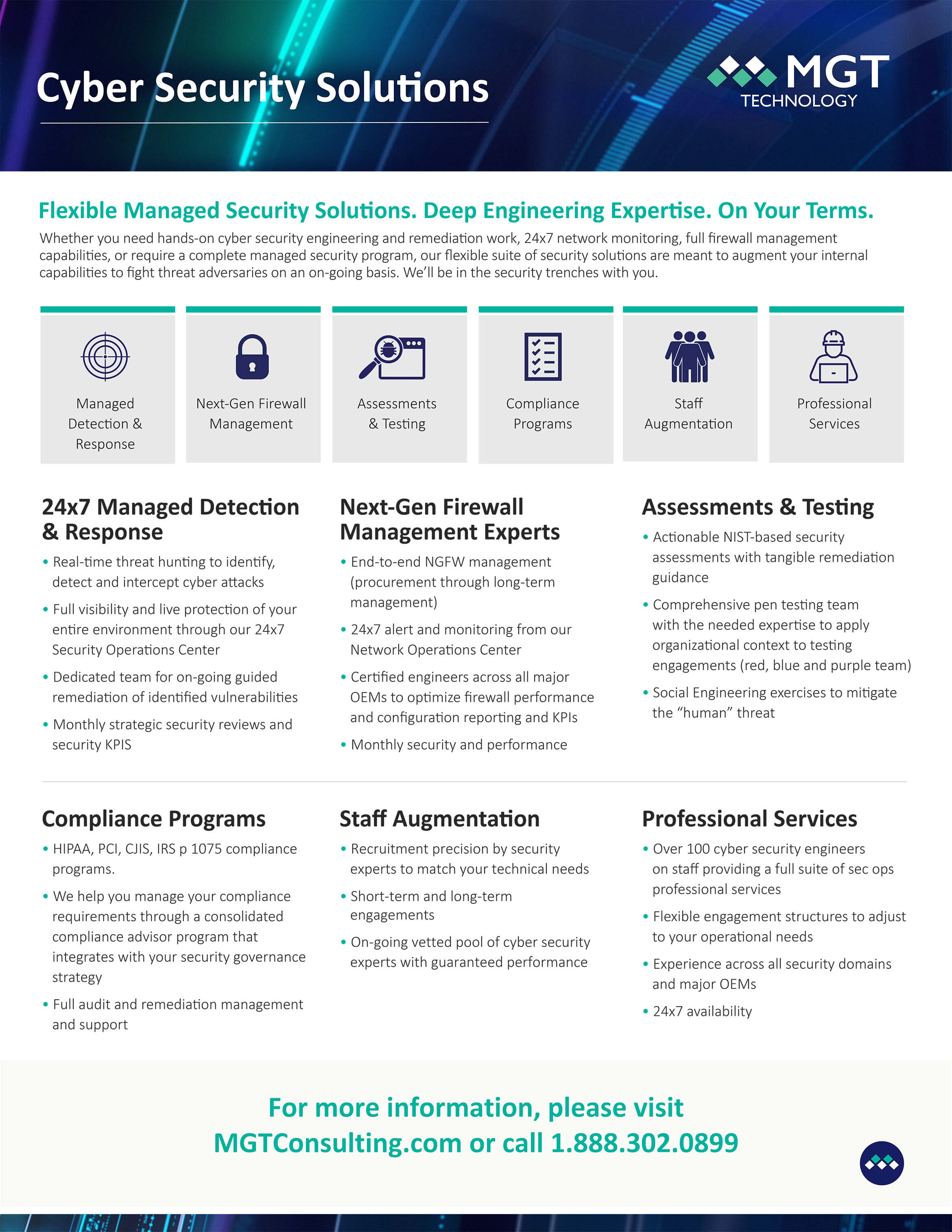 MGT Cyber Security Flatsheet