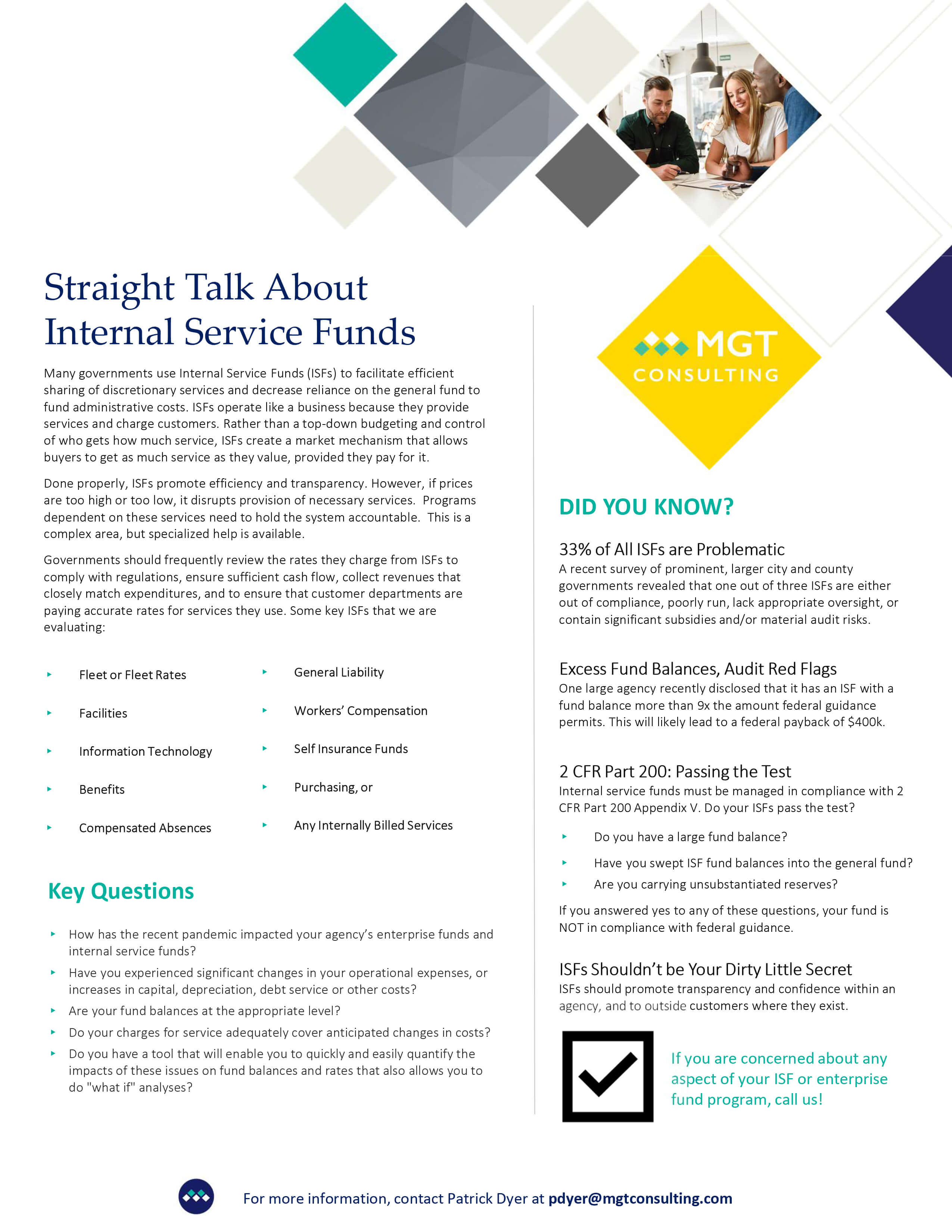 MGT Internal Service Funds 101