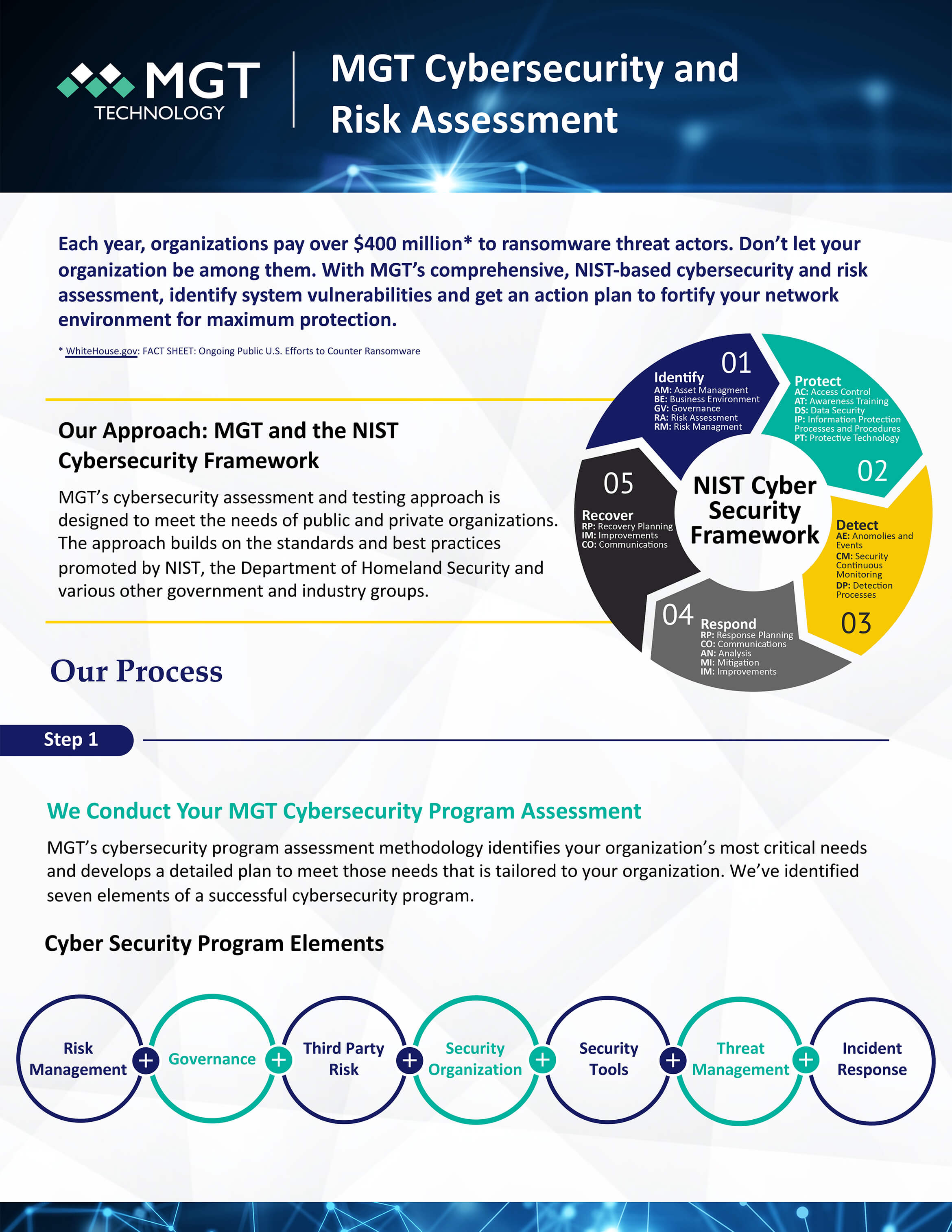 MGT Cybersecurity and Risk Assessment Flatsheet